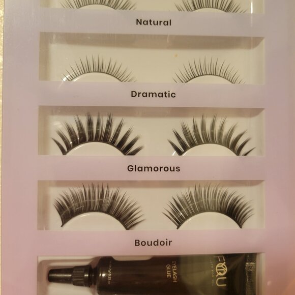 NEW BFY Cosmetics Faux Mink Lashes 6 pack with eyelash glue - Picture 3 of 4
